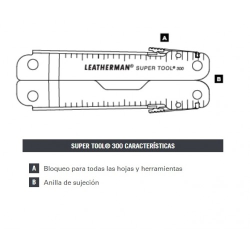 Multi-herramienta Leatherman Super Tool 19 Func.