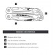 Multi-Herramienta Leatherman Wingman 831437 14 Func. Plateado