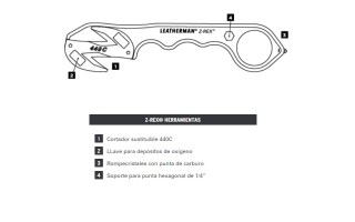 Multi-Herramienta Leatherman Z-rex 831648 4 Func. Negro Multi-Herramienta Leatherman Z-rex 831648 4 Func. Negro