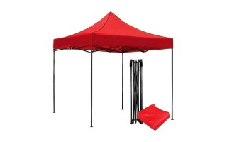 Toldo Plegable Level 420D 3mx3m Rojo