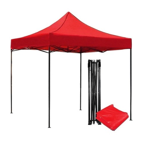 Toldo Plegable Level 420D 3mx3m Rojo