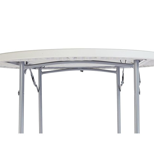 Mesa Plegable Level Plástico y Metal Redonda 122x74cm