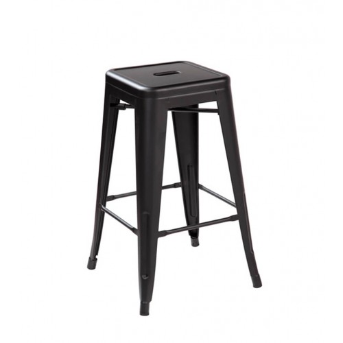 Silla de Bar Level Tolix LVS Metal Negro