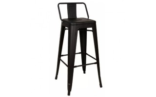 Silla de Bar Level Tolix LVS Metal Negro