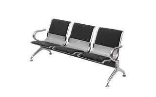 Silla de Espera Level Tandem LVS-092 3 cuerpos Negro Silla de Espera Level Tandem LVS-092 3 cuerpos Negro