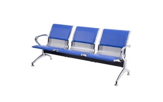 Silla de Espera Level Tandem LVS-093 3 cuerpos Azul Silla de Espera Level Tandem LVS-093 3 cuerpos Azul