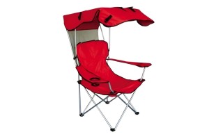 Silla Plegable con Toldo Level Beach LVS Rojo Silla Plegable con Toldo Level Beach LVS Rojo