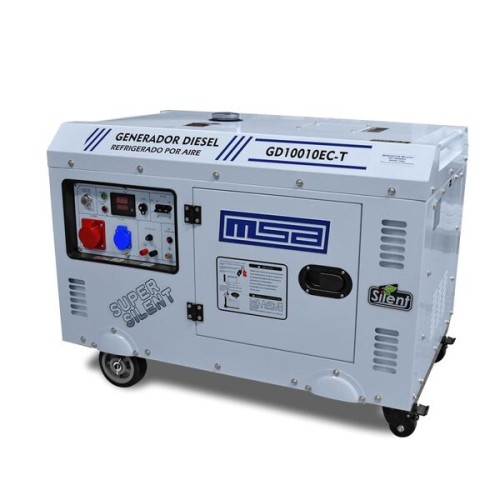 Generador de Corriente MSA 220V 10000W Diesel Cerrado Trif.