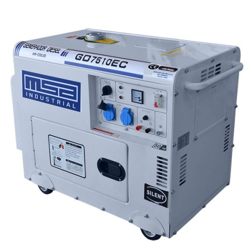 Generador de Corriente MSA 220V 7500W Diesel Cerrado Monof.