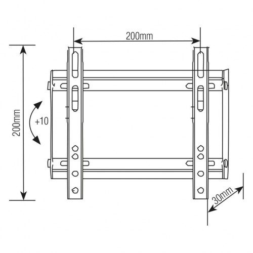 Soporte para TV Brasforma SBRP215 23" a 42"