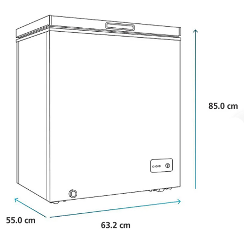 Congelador Horizontal Mabe FDHM15 140L 1 Tapa Blanco