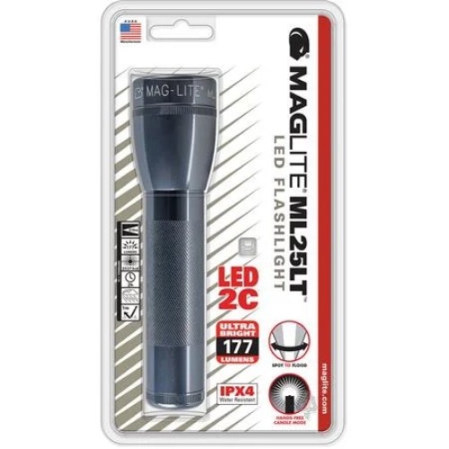 Linterna Maglite ML25LT-S2096 LED 192lm Cx2 Gris