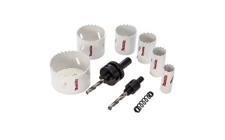 Sierras Corona y Soportes Makita D-47123 8pzs 16-51mm Sierras Corona y Soportes Makita D-47123 8pzs 16-51mm