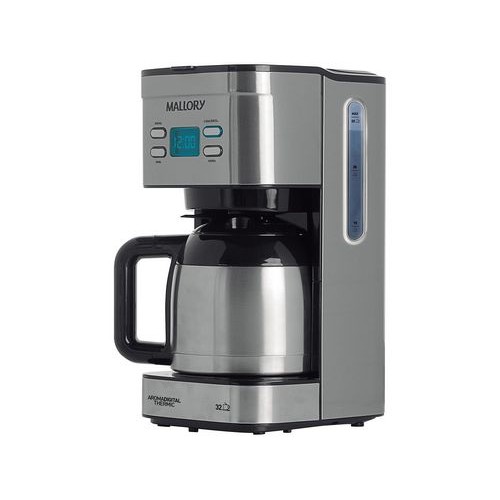 Cafetera Aroma Mallory Digital Thermic 800W 220V 1,2L Inox.