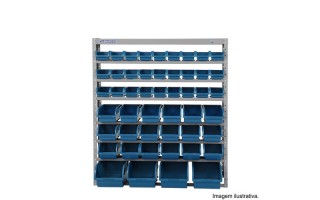 Estante Marcon EP49P Metal 100x35x120cm con 49 Cajas Estante Marcon EP49P Metal 100x35x120cm con 49 Cajas