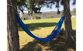Hamaca de Red Araty Relax Azul con Cuerda Hamaca de Red Araty Relax Azul con Cuerda
