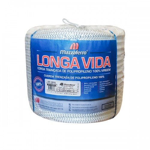 Cuerda Trenzada Mazzaferro Longa Vida 10mm x 270m Blanco