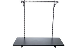 Escritorio y Estante para Oficina Metaltru Negro Escritorio y Estante para Oficina Metaltru Negro