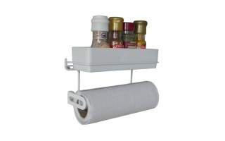 Soporte para Rollos y Condimentos Metaltru P Blanco Soporte para Rollos y Condimentos Metaltru P Blanco