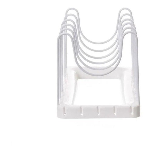 Soporte para Tapas y Sarten Metaltru Blanco