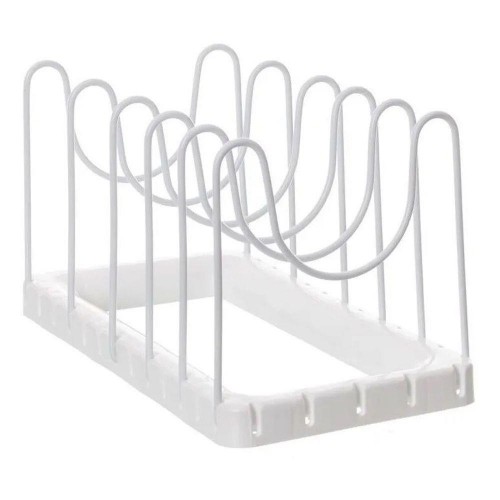 Soporte para Tapas y Sarten Metaltru Blanco