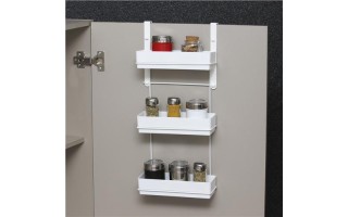 Porta Condimenteros para Puerta Metaltru Triple Blanco Porta Condimenteros para Puerta Metaltru Triple Blanco
