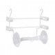 Porta Rollos de Cocina Metaltru Requinte Triple Blanco