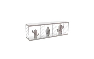 Estante de Pared Metaltru Cubo Horizontal Blanco Estante de Pared Metaltru Cubo Horizontal Blanco