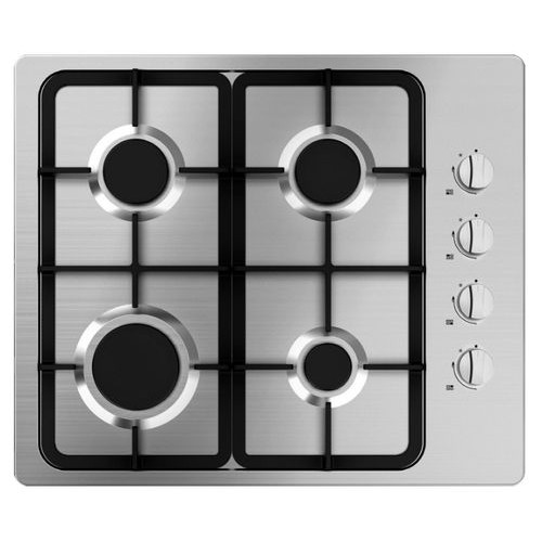 Placa de Cocina a Gas Midea Q413SFE 4H Acero Inox.