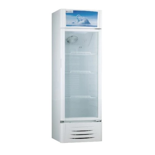 Exhibidora Vertical Midea MDRZS22FG 326L 1°-10°C Cenefa