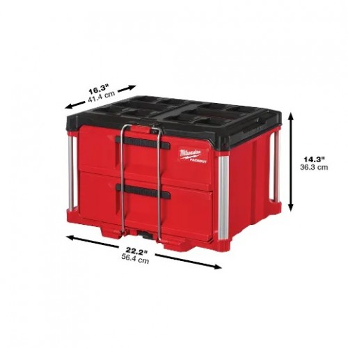 Caja de Herramientas Milwaukee Packout 16'' 40cm 2 comp.