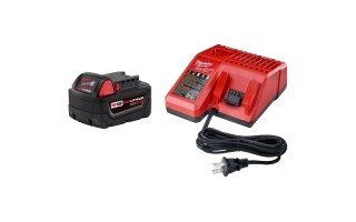 Cargador y Batería Milwaukee RedLithium 12V-18V 8.0Ah Cargador y Batería Milwaukee RedLithium 12V-18V 8.0Ah