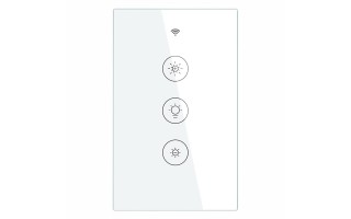 Interruptor Inteligente WiFi Moes 3 Botones Blanco Interruptor Inteligente WiFi Moes 3 Botones Blanco