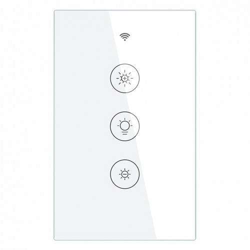 Interruptor Inteligente WiFi Moes 3 Botones Blanco