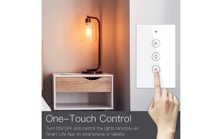 Interruptor Inteligente WiFi Moes 3 Botones Blanco Interruptor Inteligente WiFi Moes 3 Botones Blanco