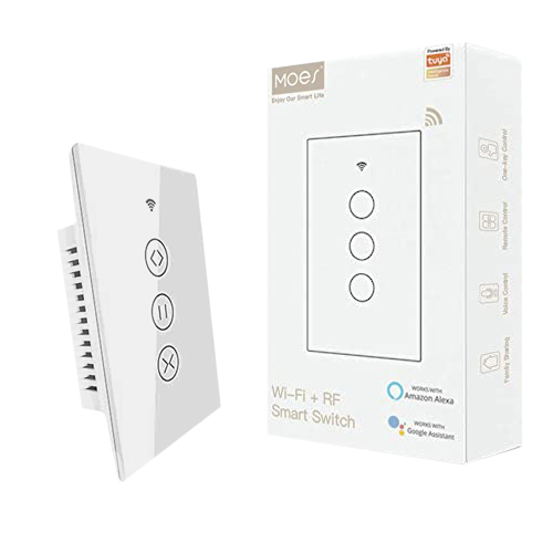 Interruptor Inteligente WiFi Moes WS-US-C para Cortinas