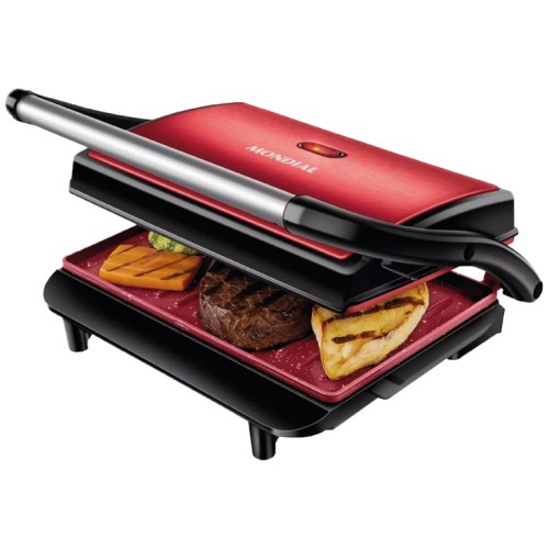 Sandwichera Grill Mondial Press Grill PG 1000W Rojo