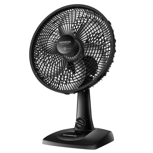 Ventilador de Mesa Mondial 30cm 60W 3Vel. 6 Aspas Negro