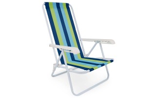 Silla Reclinable Mor 002004 Acero 4 posiciones Silla Reclinable Mor 002004 Acero 4 posiciones
