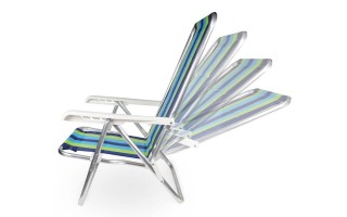 Silla Reclinable Mor 002103 Aluminio 4 posiciones