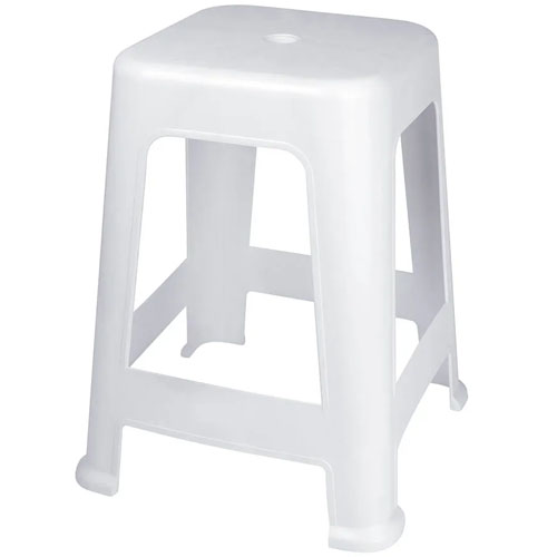 Banqueta Mor 15151111 Plástico Blanco 45cm 120kg