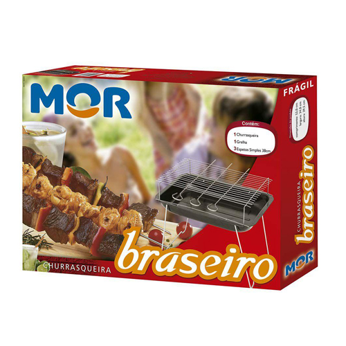 Parrilla para Asado Mor Braseiro 52x34x39,5cm