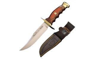 Cuchillo de Caza Muela Bowie BW-14 140mm Madera Prensada Coral Cuchillo de Caza Muela Bowie BW-14 140mm Madera Prensada Coral