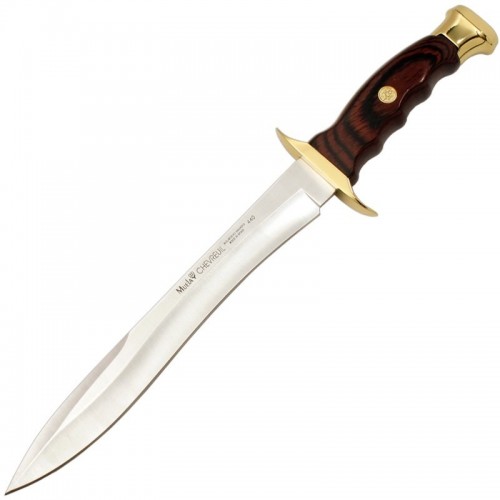 Cuchillo de Caza Muela CHEVREUIL-22R 220mm Madera Prensada Coral