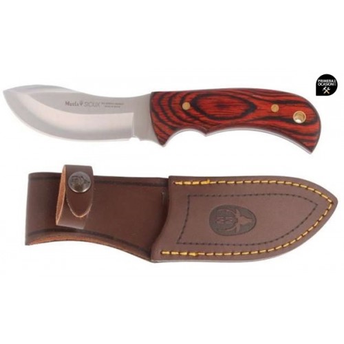 Cuchillo de Caza Muela SIOUX-10R 100mm Madera Prensada Coral