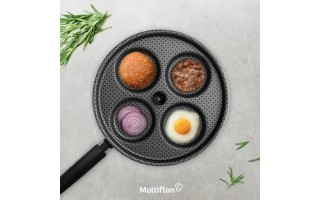 Sarten para Huevos Multiflon Gourmet 55044 26cm Negro Sarten para Huevos Multiflon Gourmet 55044 26cm Negro