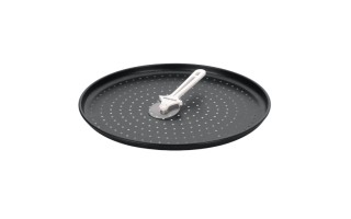 Molde para Pizza Multiflon 80022 Perforado 35cm Negro