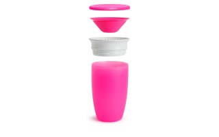 Vaso sin Asas Munchkin Miracle 051859 360° 296ml Rosa Vaso sin Asas Munchkin Miracle 051859 360° 296ml Rosa