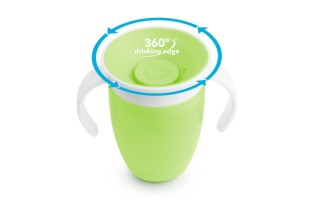 Vaso con Asas Munchkin Miracle 51856 360° 207ml Verde Vaso con Asas Munchkin Miracle 51856 360° 207ml Verde