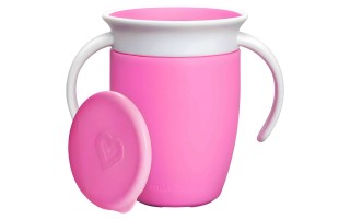Vaso con Asas Munchkin Miracle 51865 360° 207ml Rosa Vaso con Asas Munchkin Miracle 51865 360° 207ml Rosa